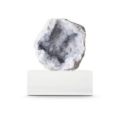 Celestite on Plexiglass Stand