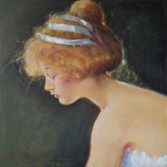 « Sunbeam », huile sur toile, format carré, petit format, peinture d'intérieur