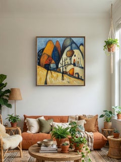 Un posto lontano. Moderno, paesaggistico, di grandi dimensioni, semi-astratto, fantastico, luminoso, casa