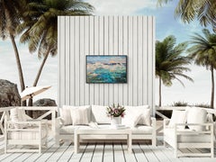 The Call of Turquoise. Large, Original Abstract Landscape