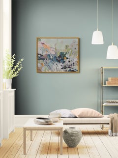Dove i fiori diventano storie. Flori astratti, colori pastello tenui, opere d'arte originali