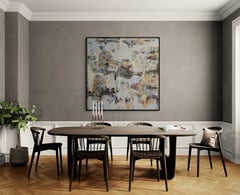 A Memory of What Comes Next. Large abstract wall art, neutral colours