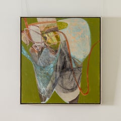 Heath Paths & Ponds - Contemporary Abstract Acrylic Painting with Green