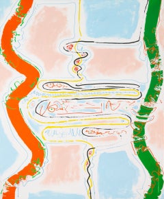 Untitled Abstract Composition II - Large Modern British Abstract Painting