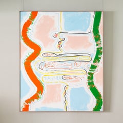 Untitled Abstract Composition II - Large Modern British Abstract Painting