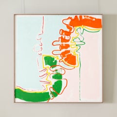 Komposition I – Großformatiges abstraktes Acrylgemälde der Moderne aus dem 20. Jahrhundert