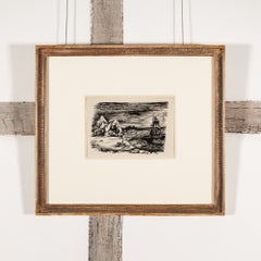 Illustration for Treasure Island - John Minton 20th C Modernist Ink Drawing
