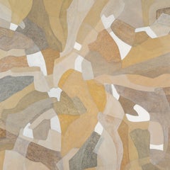 Cuarteto, Minim IV (grande) - Pintura abstracta contemporánea en tonos marrones y grises