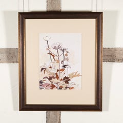 Fleurs sauvages - Peinture florale britannique moderne à la plume et à l'encre par Gwyneth Johnstone