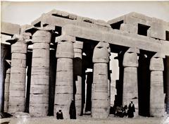 5 Large Photos of Egyptian Temples and a river, Antonio Beato, ca. 1865
