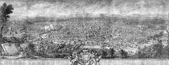 Antique Ex-Chatsworth House, Monumental, 9 Foot Long, 1765 View of Rome, Etching by Vasi