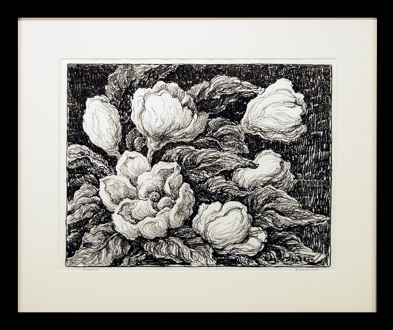 Magnolias - Other Art Style Art by Birger Sandzen