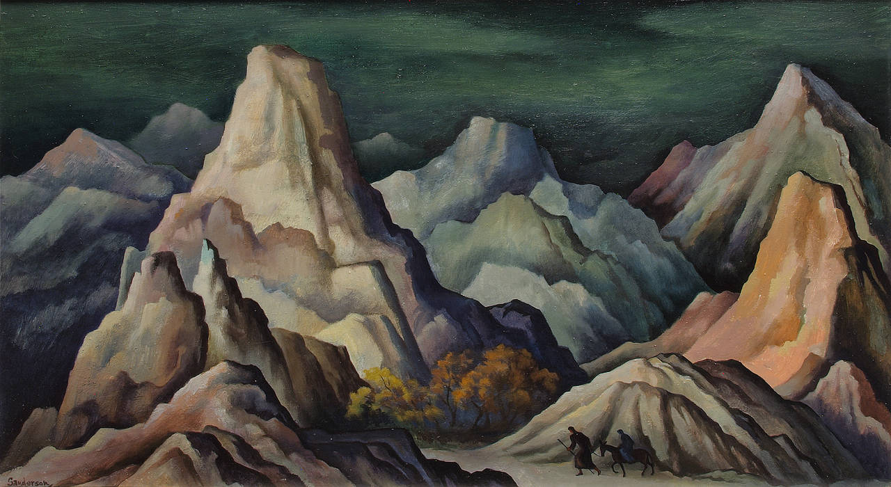 Untitled - Painting by William Sanderson