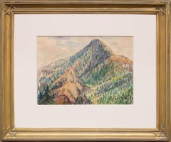 Cameron's Cone, Colorado Springs, Colorado, Framed Colorado Landscape Painting
