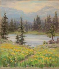 Ohne Titel (See und Berge:: in der Nähe von Estes Park:: Colorado)