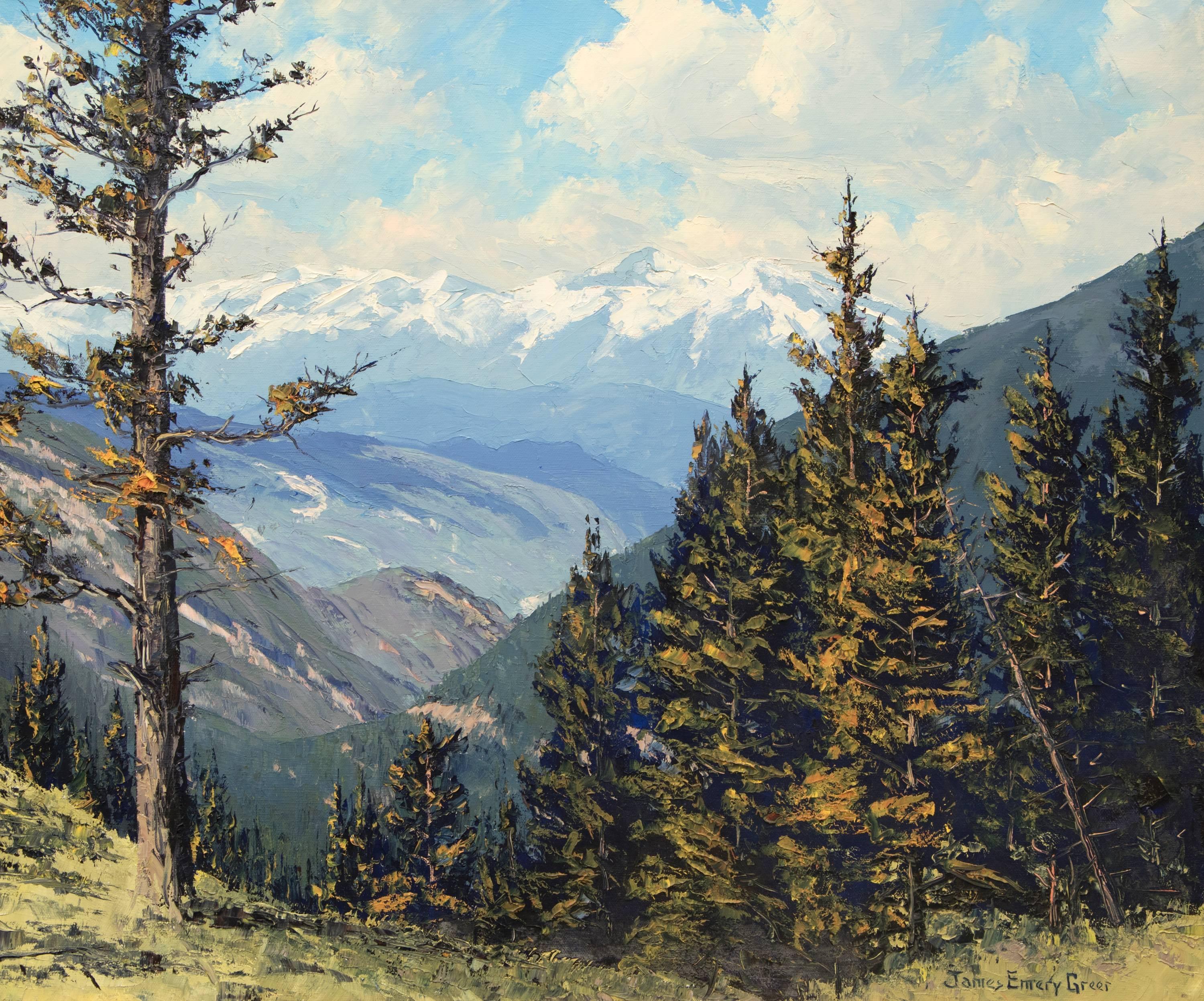 View From Loveland Pass (Colorado) - Painting by James Emery Greer