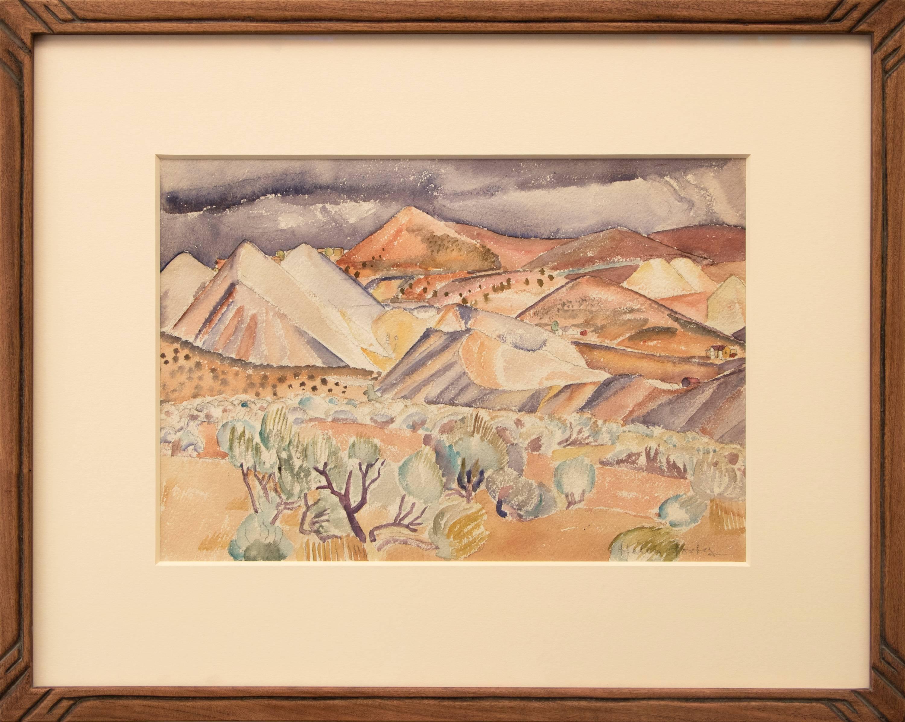 Helen Forbes Landscape Art - Untitled (New Mexico)