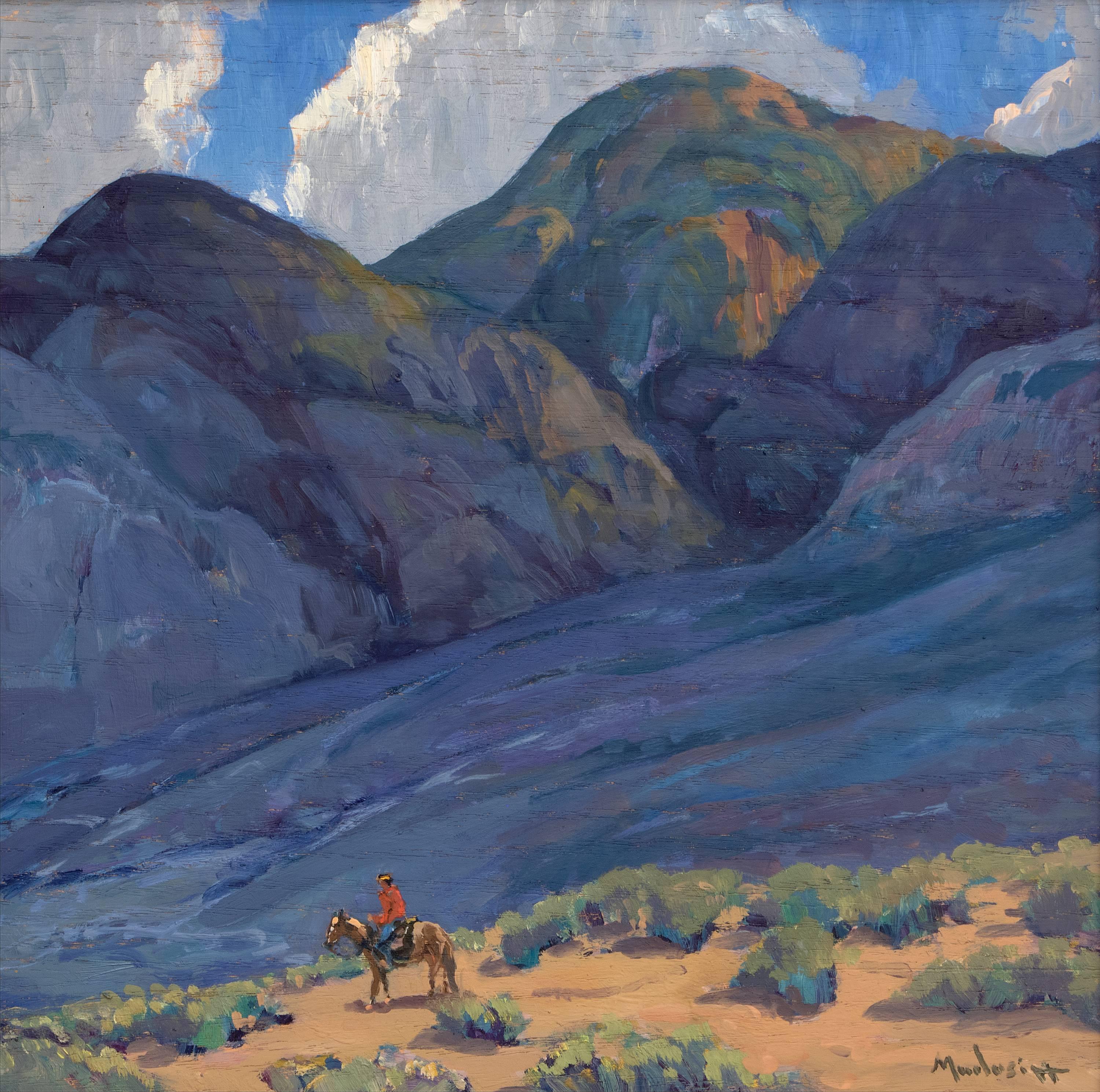Near Taos (New Mexico) - Painting by John Modesitt