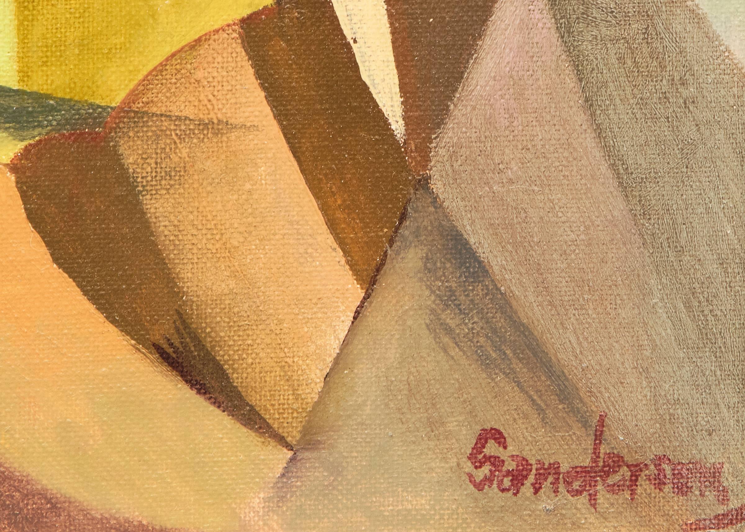 Sans titre (Colorado Town) - Painting de William Sanderson