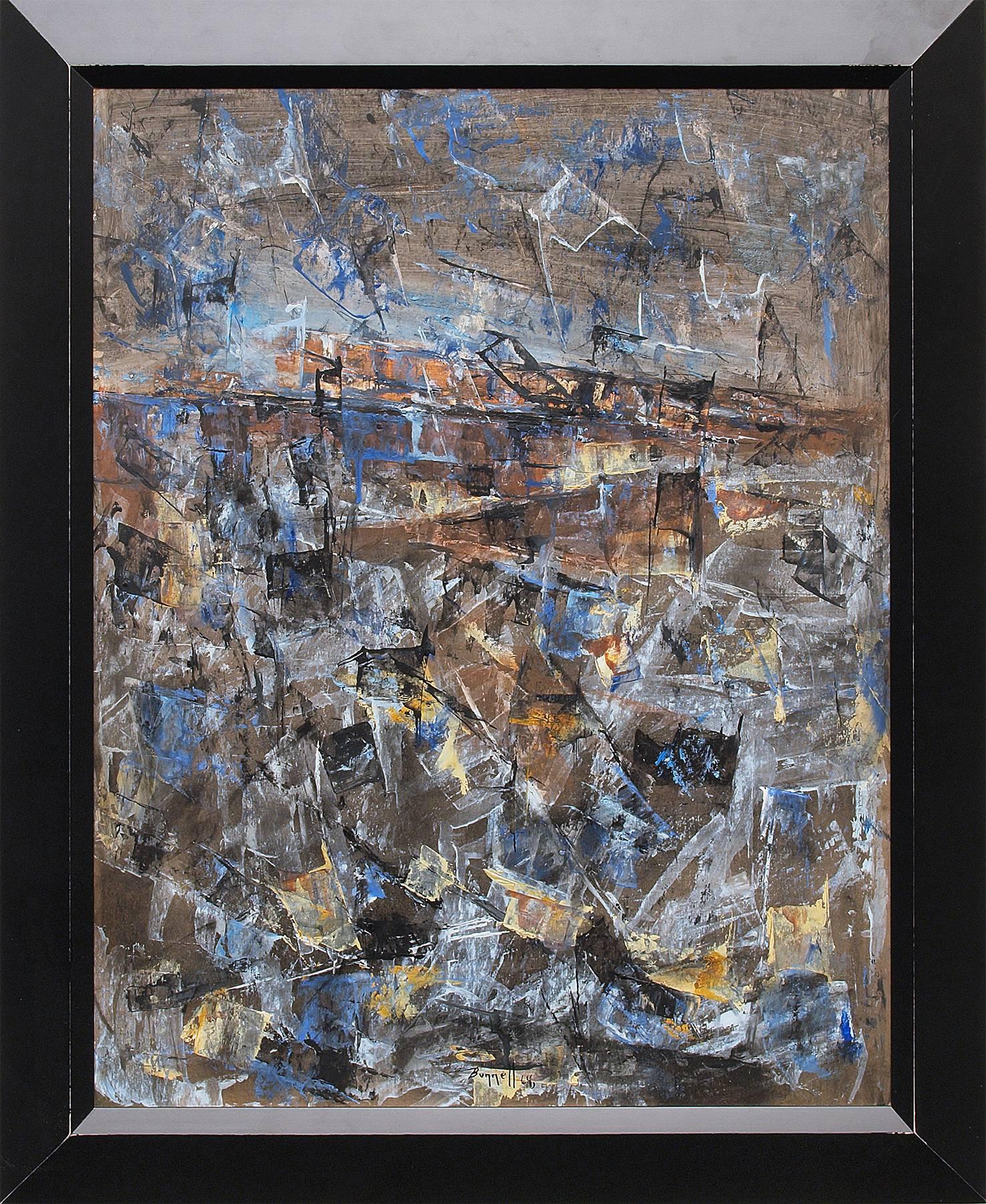 Charles Ragland Bunnell Abstract Painting - Untitled (Abstract Expressionist Composition)