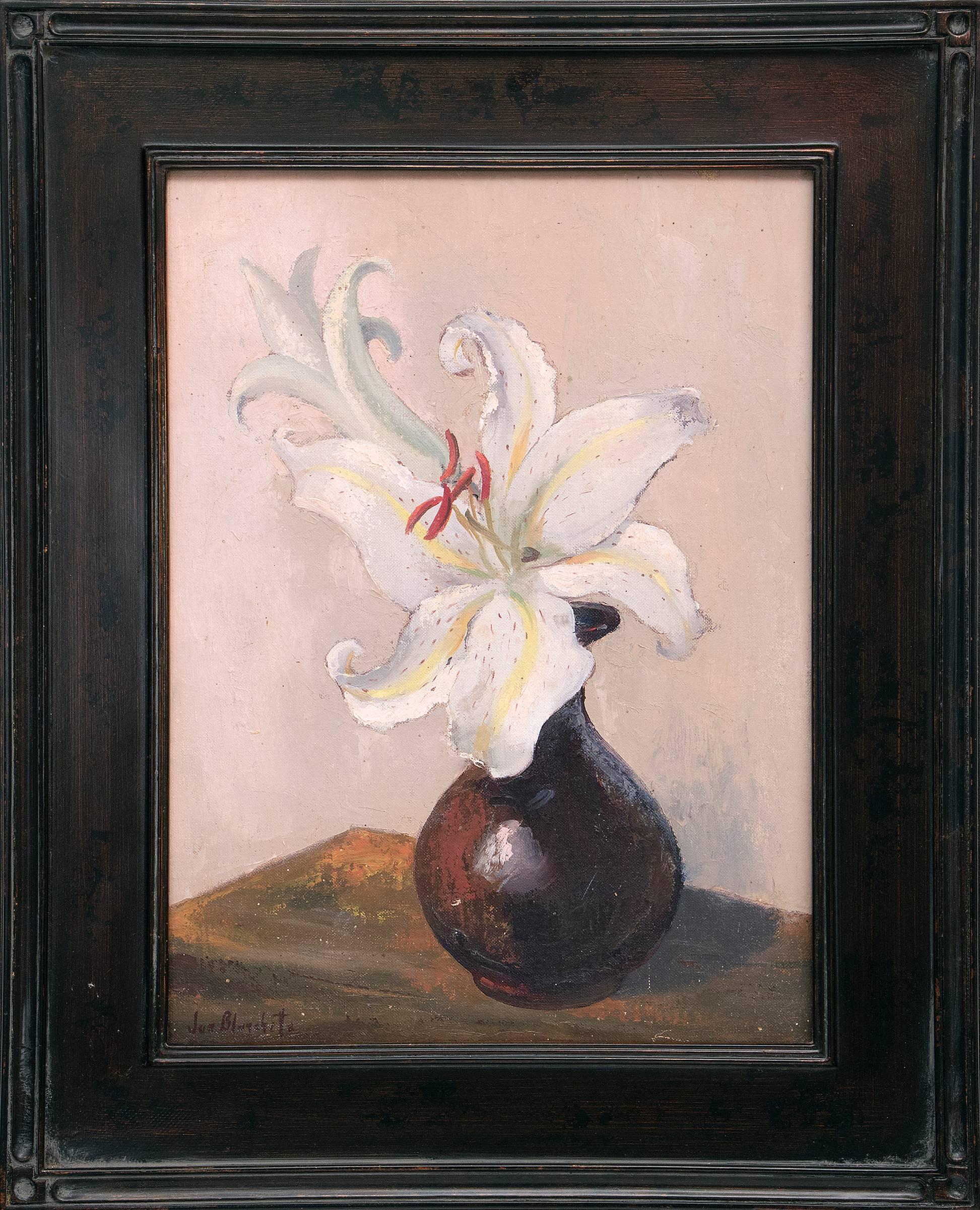 Jon Blanchette Figurative Painting - Untitled (Still Life with Lilies)
