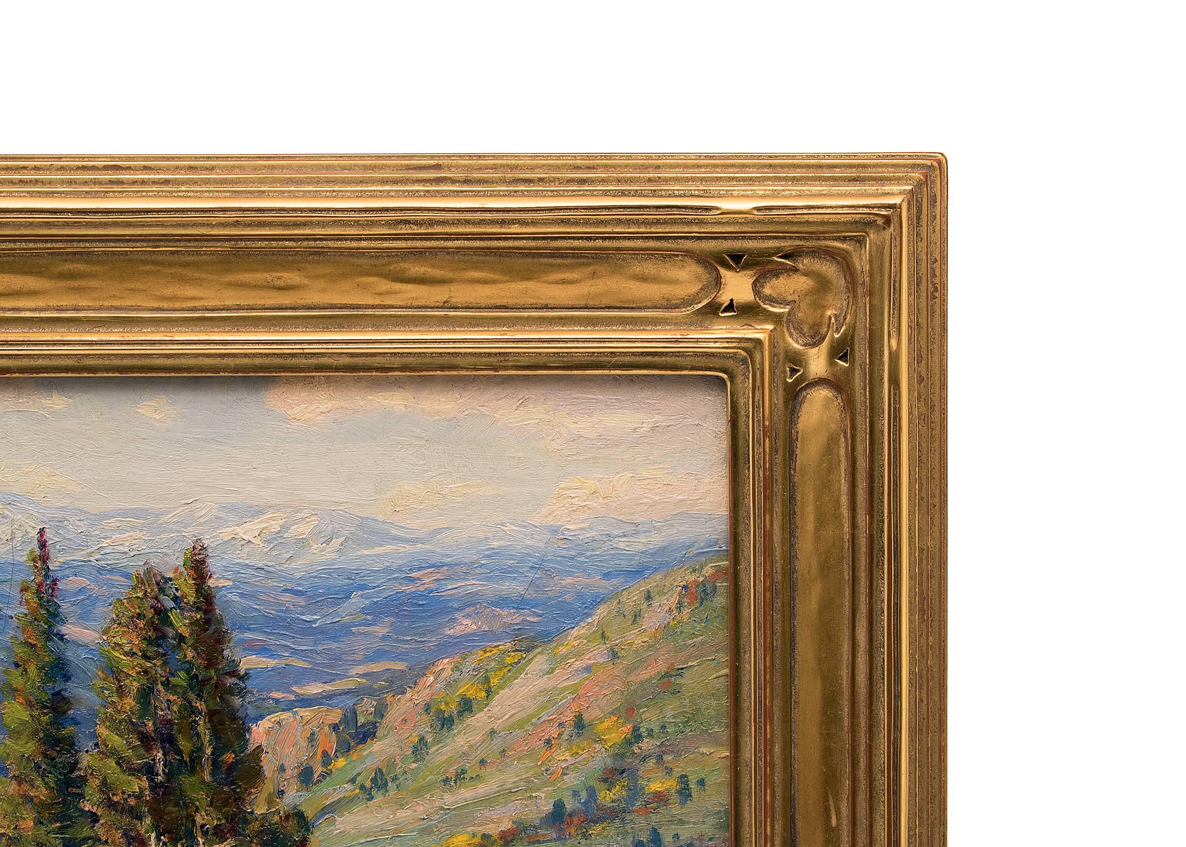 Untitled (View of the Continental Divide from near Genesee, Colorado) - American Impressionist Painting by Robert Alexander Graham