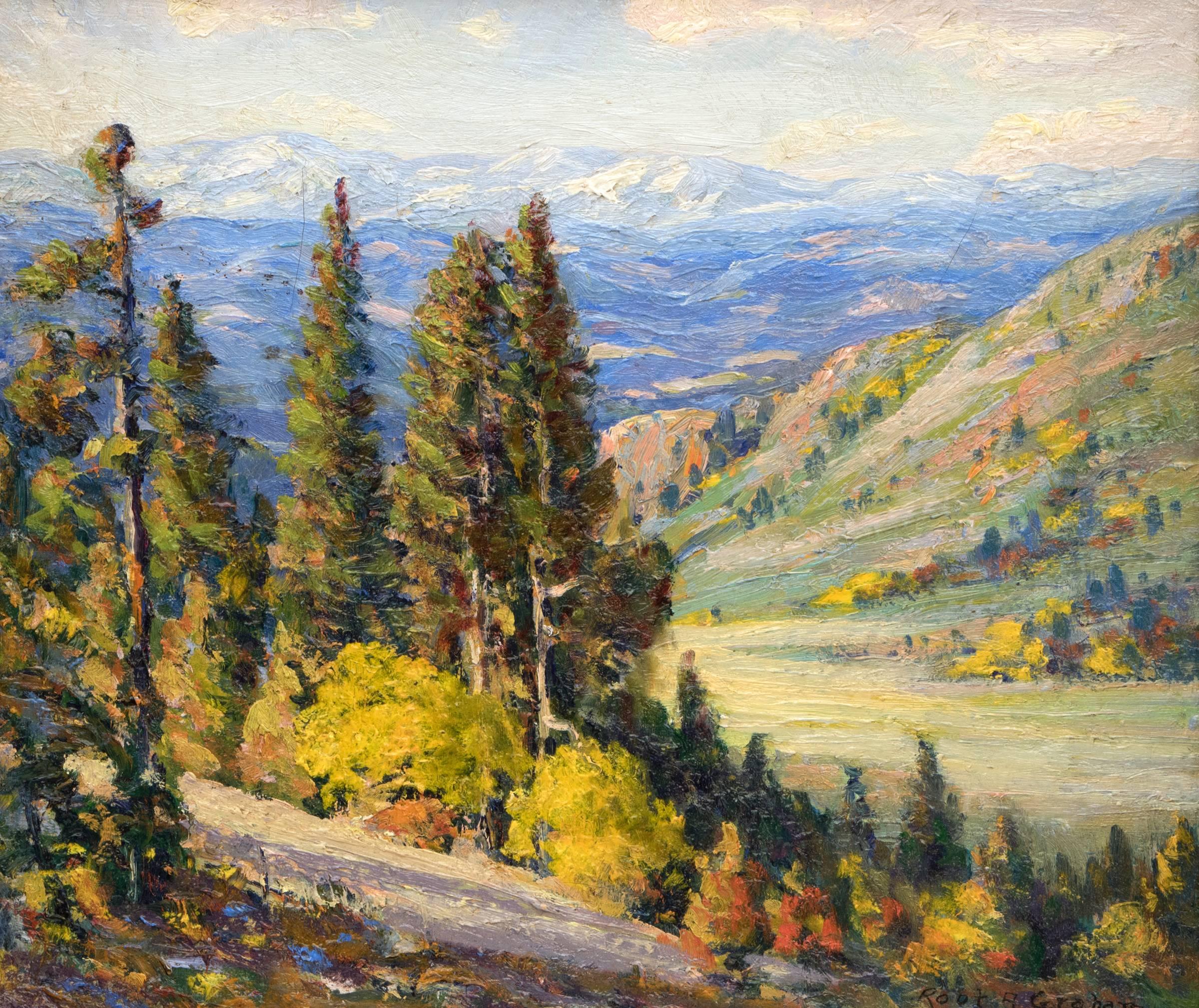 Untitled (View of the Continental Divide from near Genesee, Colorado) - Painting by Robert Alexander Graham