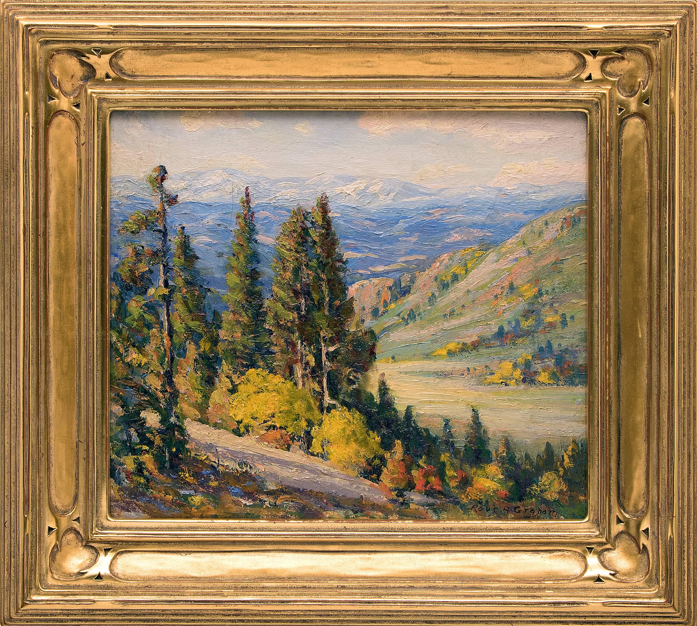 Robert Alexander Graham Figurative Painting - Untitled (View of the Continental Divide from near Genesee, Colorado)
