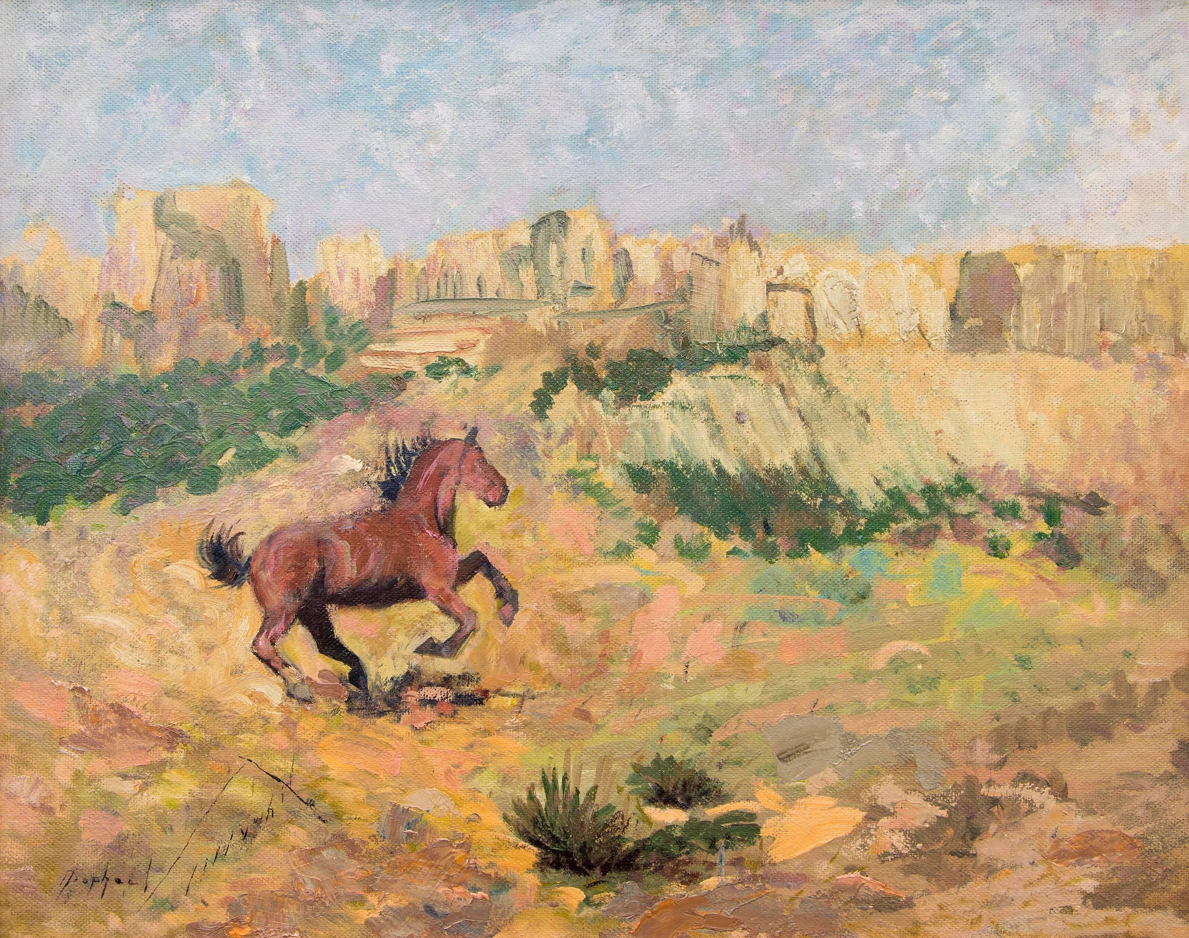 Mustang - Painting by Raphael Lillywhite