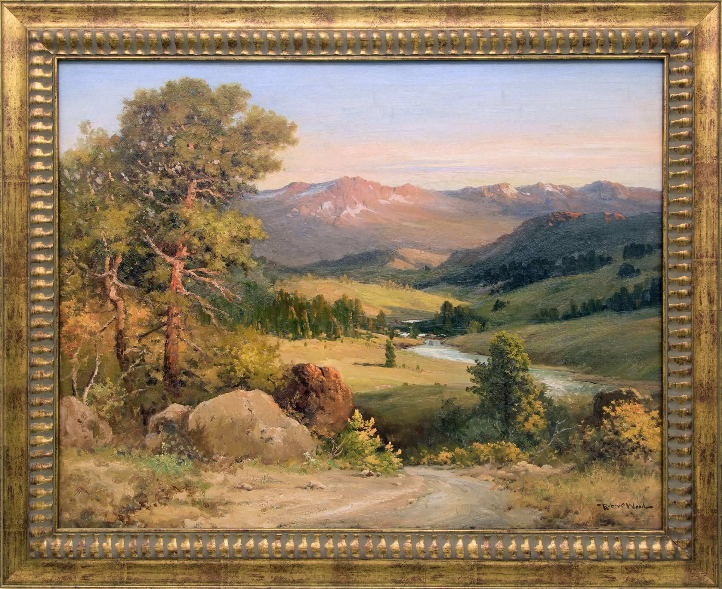 Estes Park, Colorado (Rocky Mountain National Park Landscape) - Painting by Robert William Wood