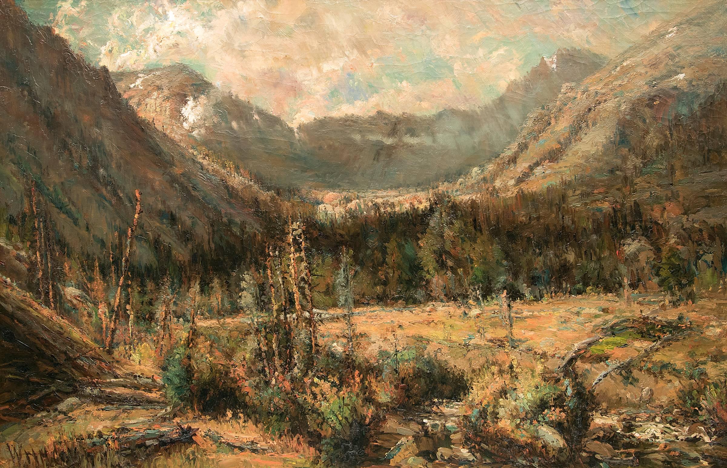 Untitled (Ouray, Colorado) - Painting by William H. M. (Coxe) Cox