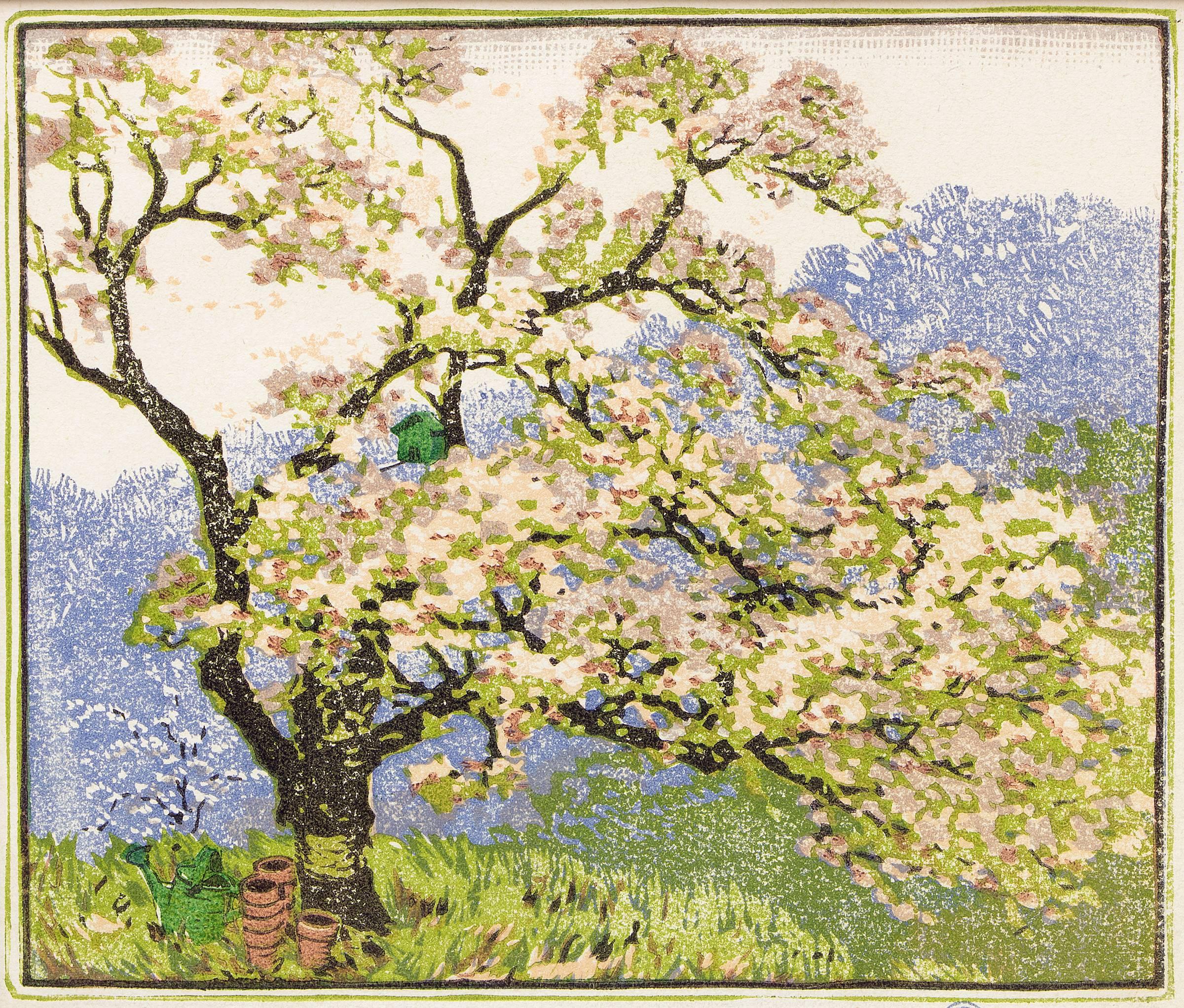 Apple Blossoms - Print by Gustave Baumann