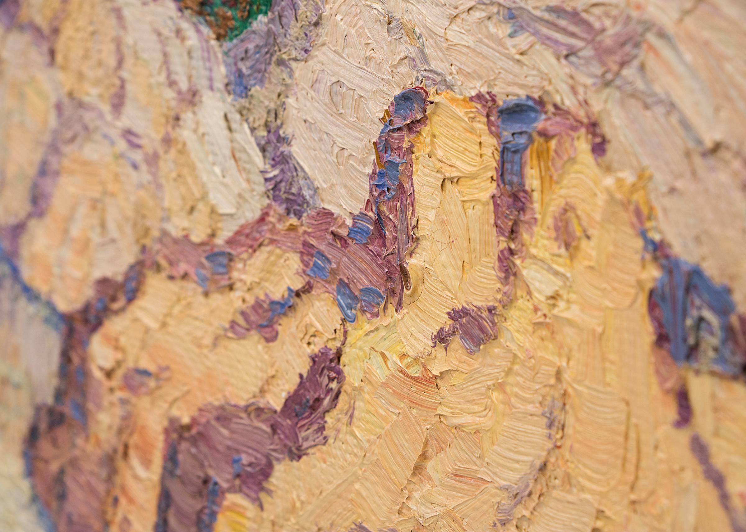 Kansas Stream (Graham County, Kansas) - Beige Figurative Painting by Birger Sandzen