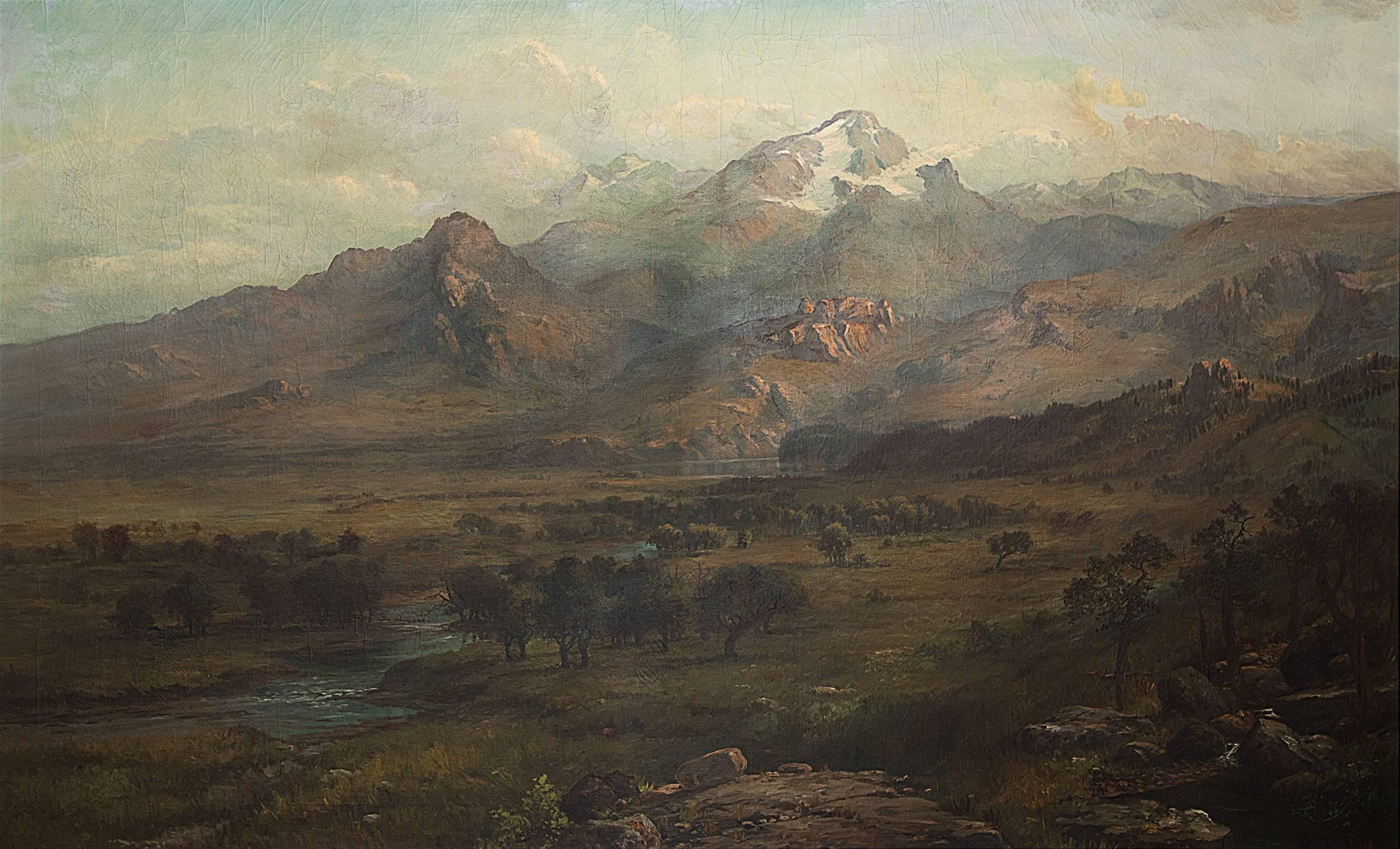 Untitled (Rocky Mountain Landscape) - Painting by George Ernest Colby