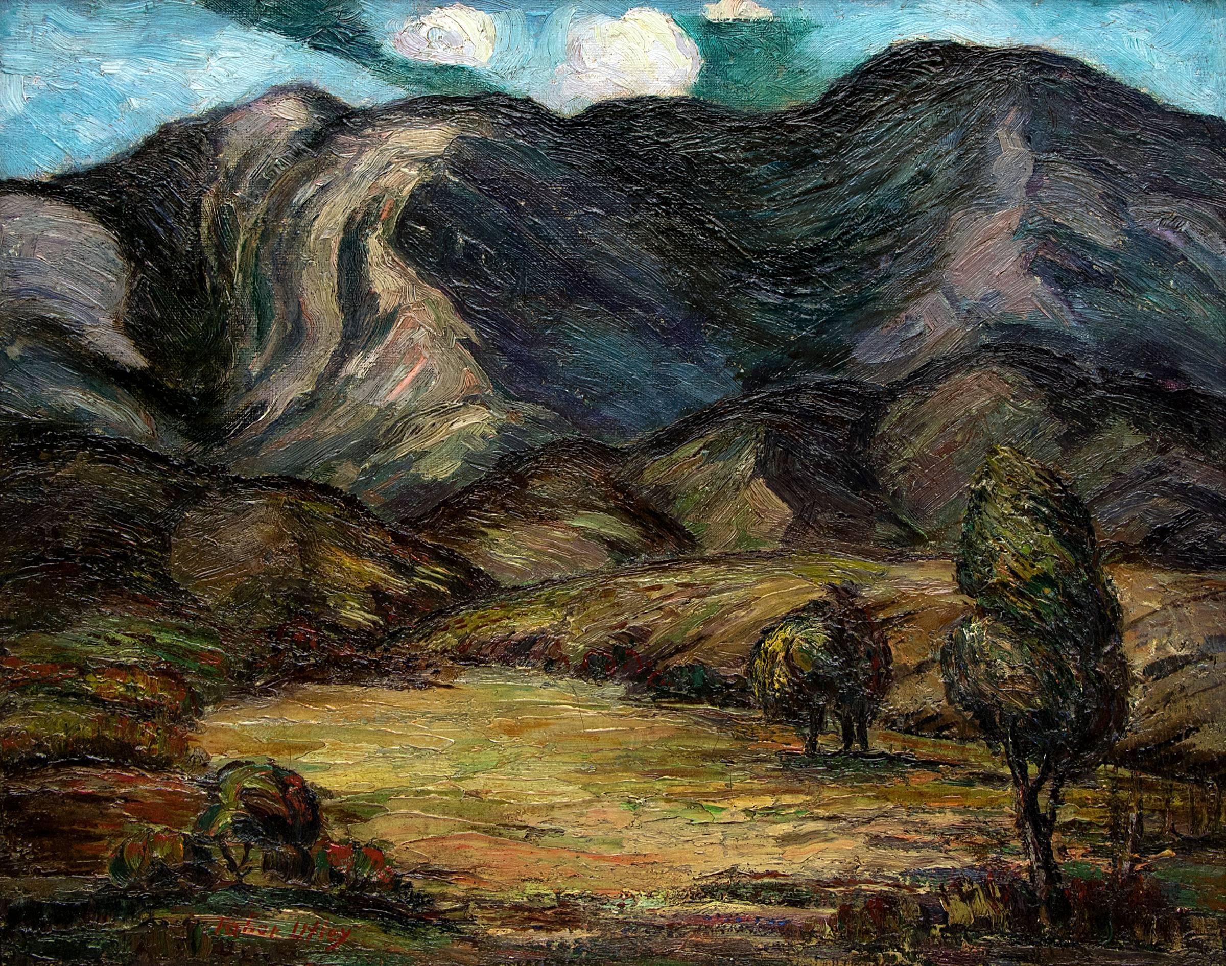 Untitled (Colorado Mountains) - Painting by Tabor Utley