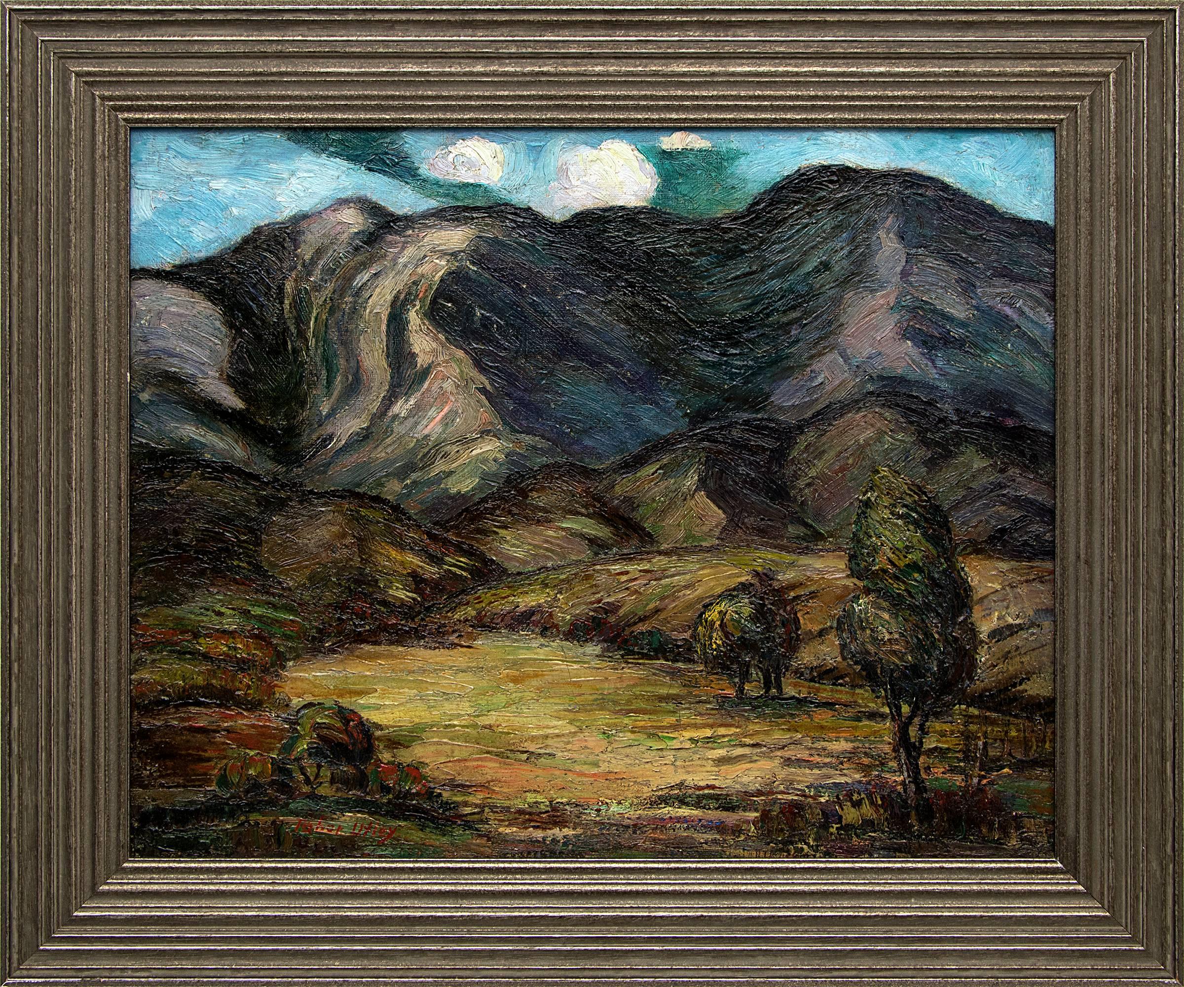 Tabor Utley Figurative Painting - Untitled (Colorado Mountains)