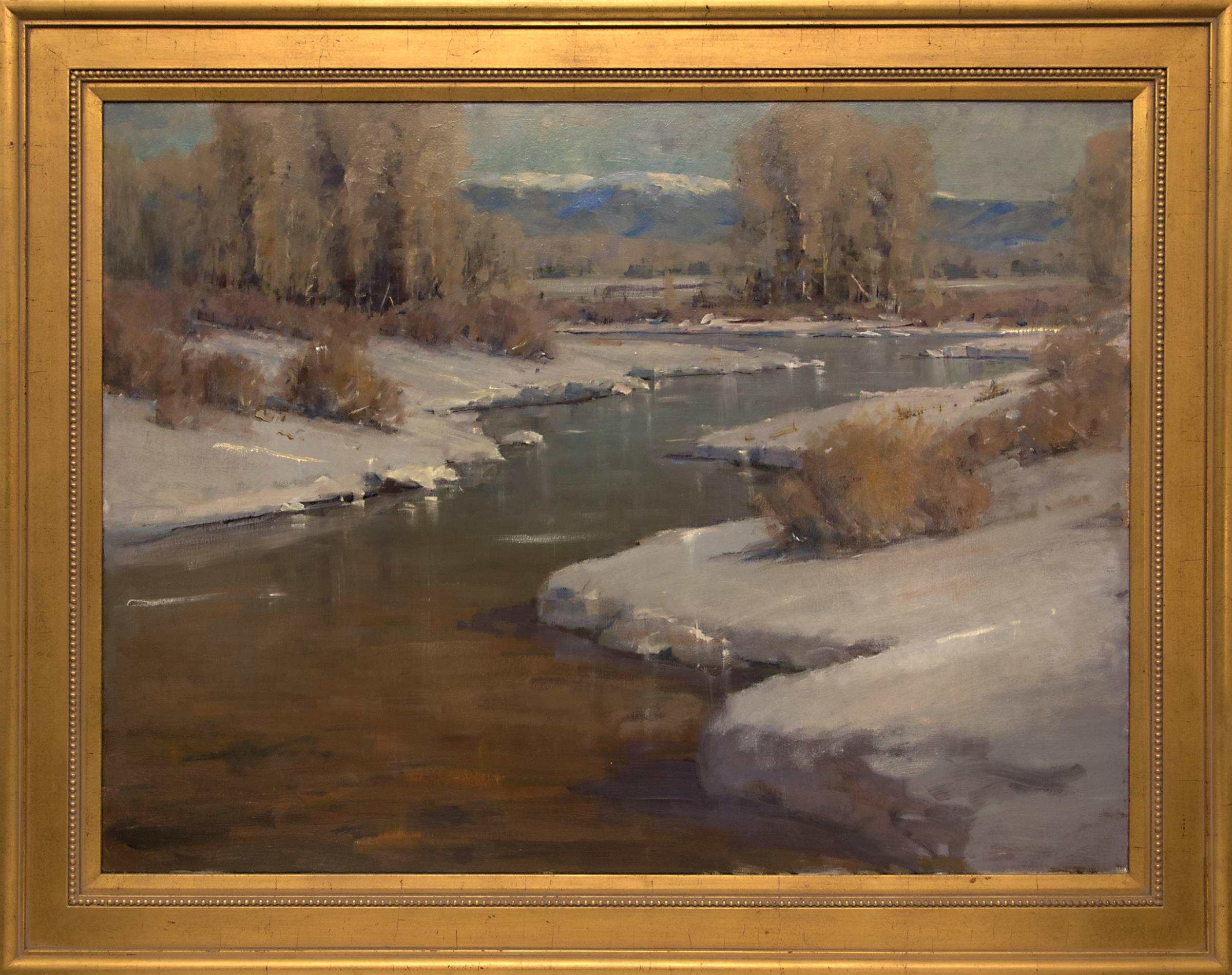 Untitled (Afternoon Light on Snow Along the Front Range, Colorado) Original Oil