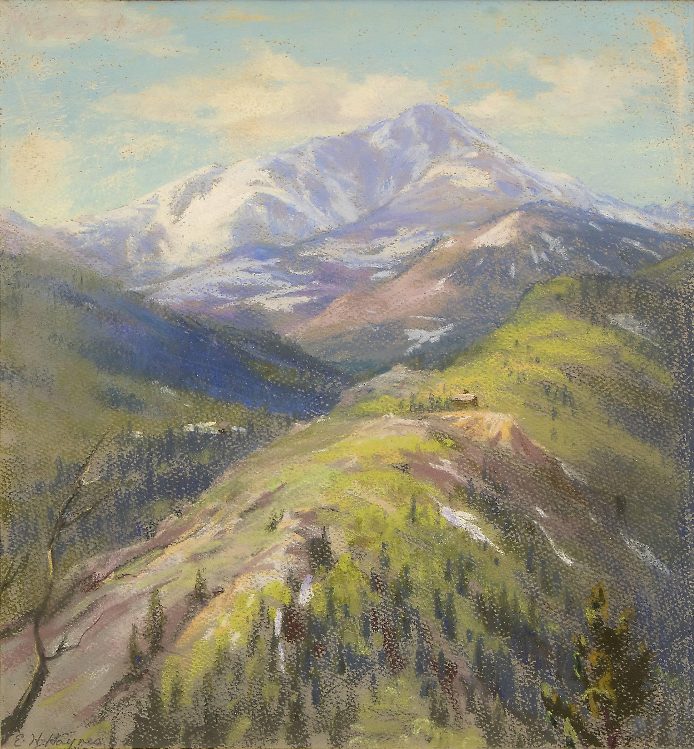 Untitled (Colorado Mountain Landscape) - Painting by Elsie Haddon Haynes