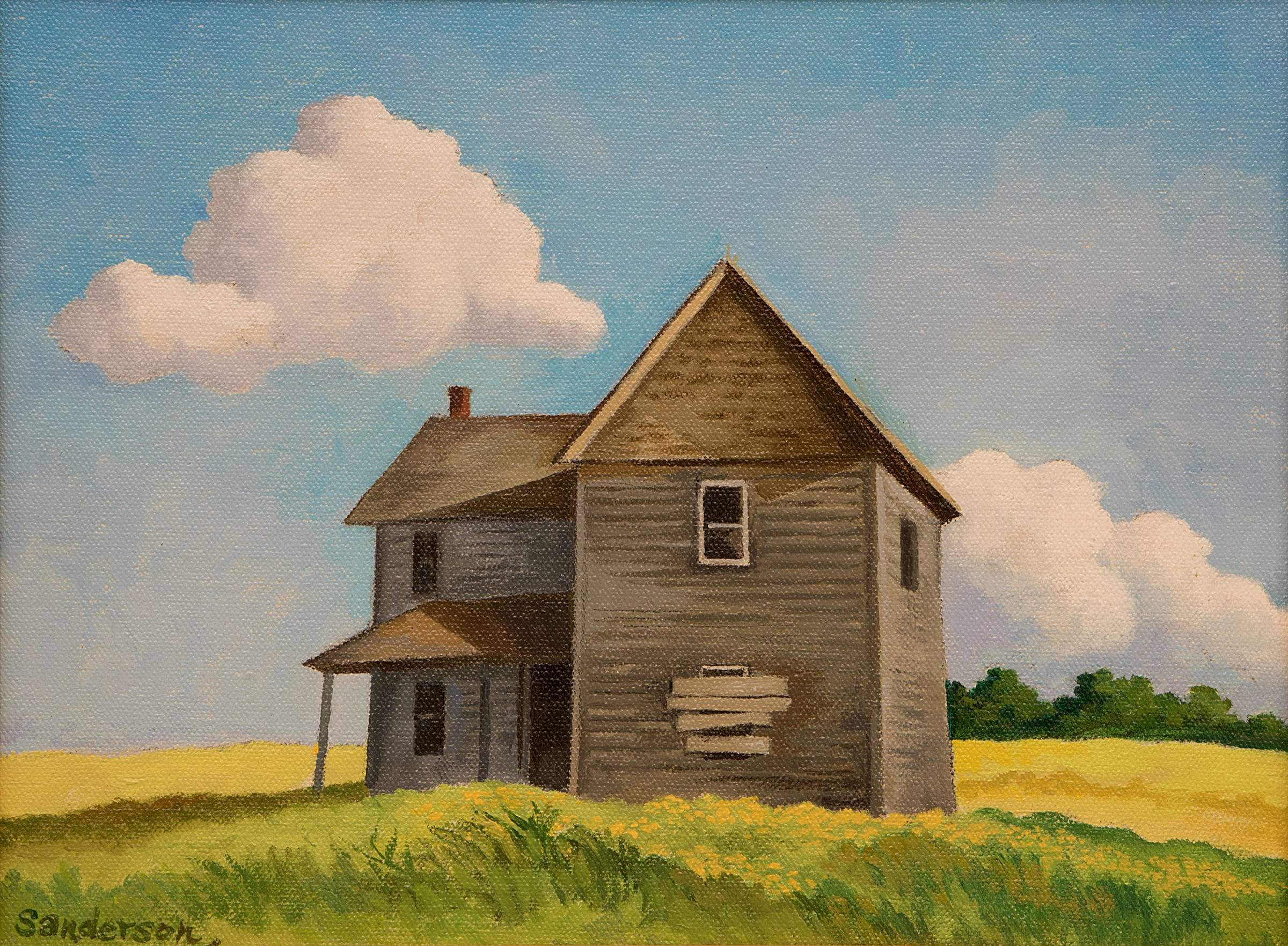 Abandoned (Colorado) - Painting by William Sanderson