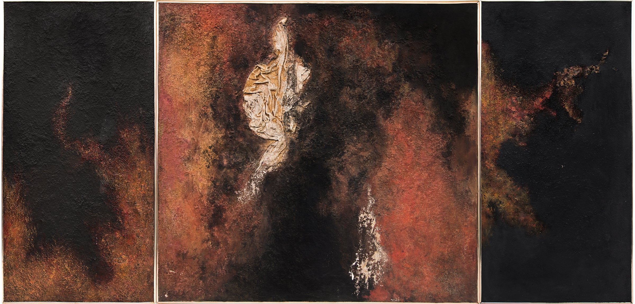 Ruth Todd Continuum Triptych Of 3 Abstract Expressionist