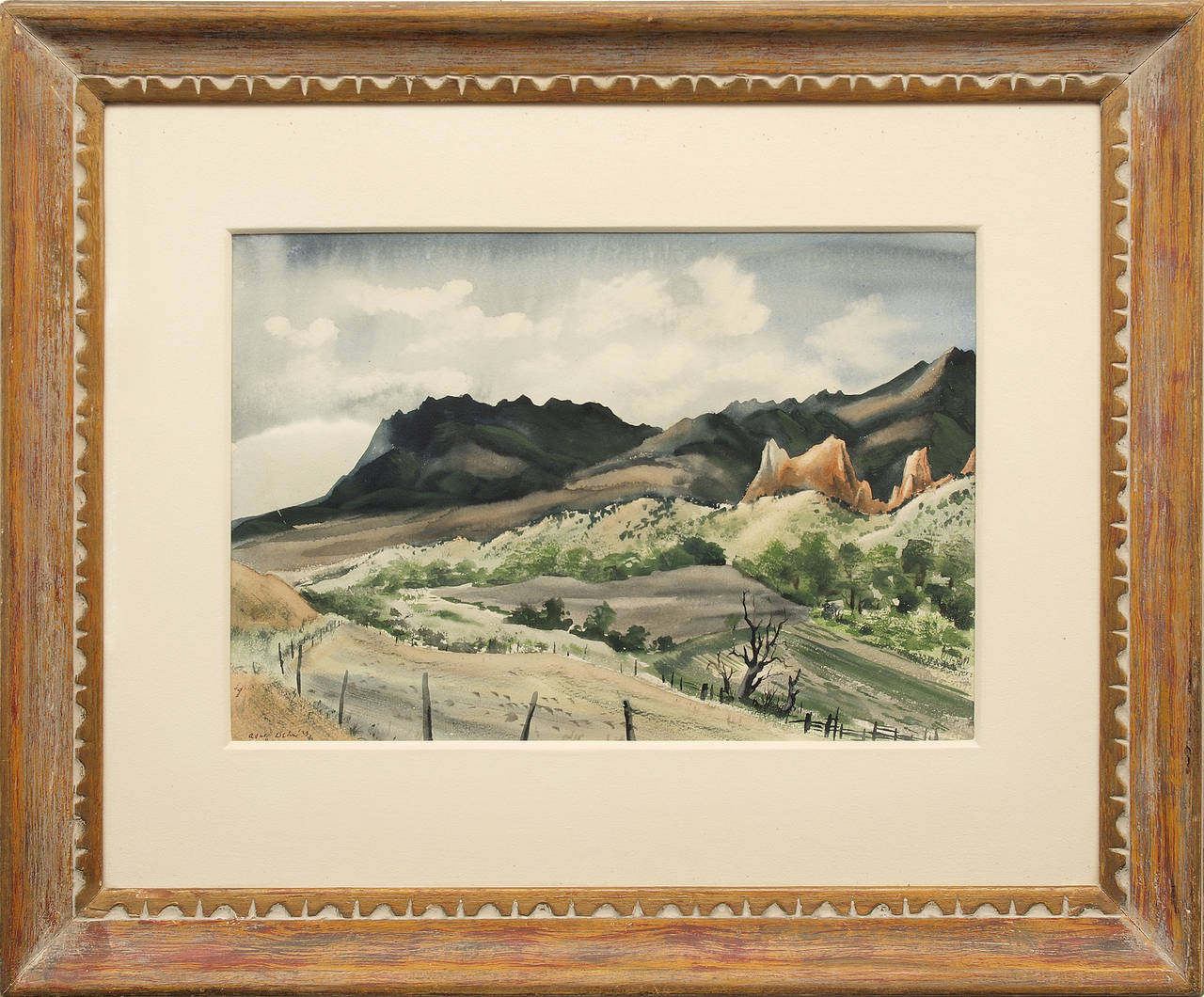 Adolf Arthur Dehn Landscape Painting - The Garden of the Gods (Colorado)