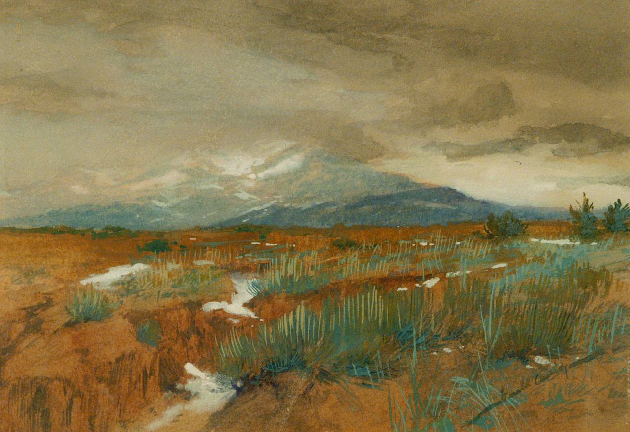 Spring Snows (Colorado) - Painting by Gerald Cassidy