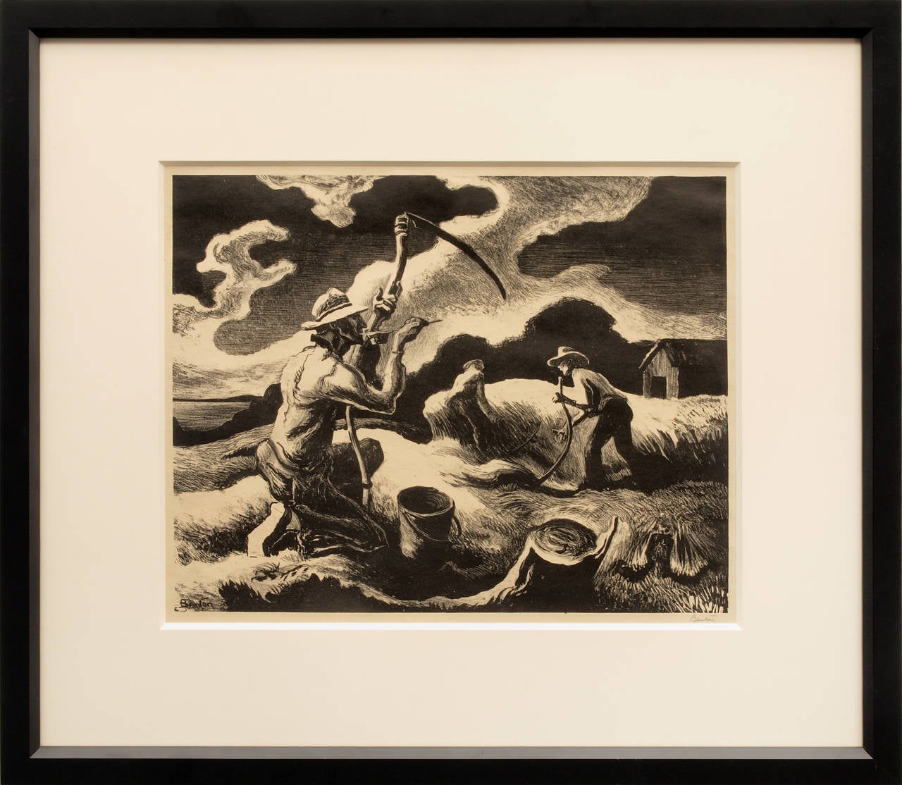 Island Hay - Print by Thomas Hart Benton