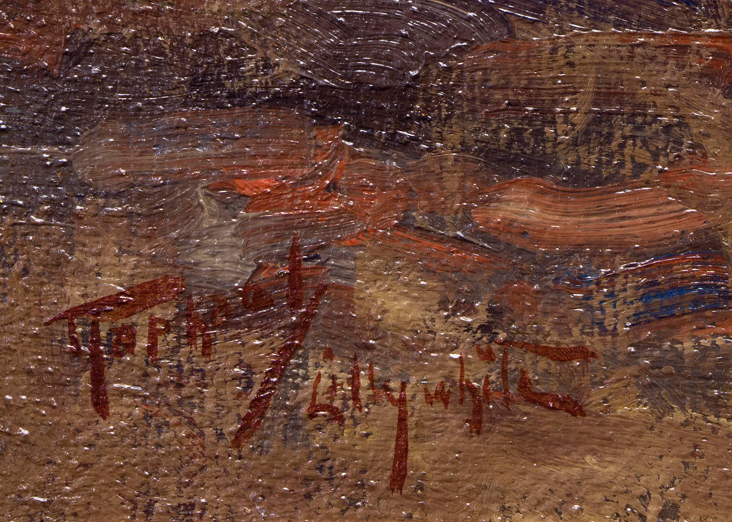 Housed in a custom frame, outer dimensions measure 18 ¾ x 22 ¾ x 1 ¼ inches.  Image size is 16 x 20 inches.

Provenance:
Harmsen Museum of Western Americana (Bill and Dorothy Harmsen Collection)
Denver Art Museum (deaccessioned)
Private Collection,