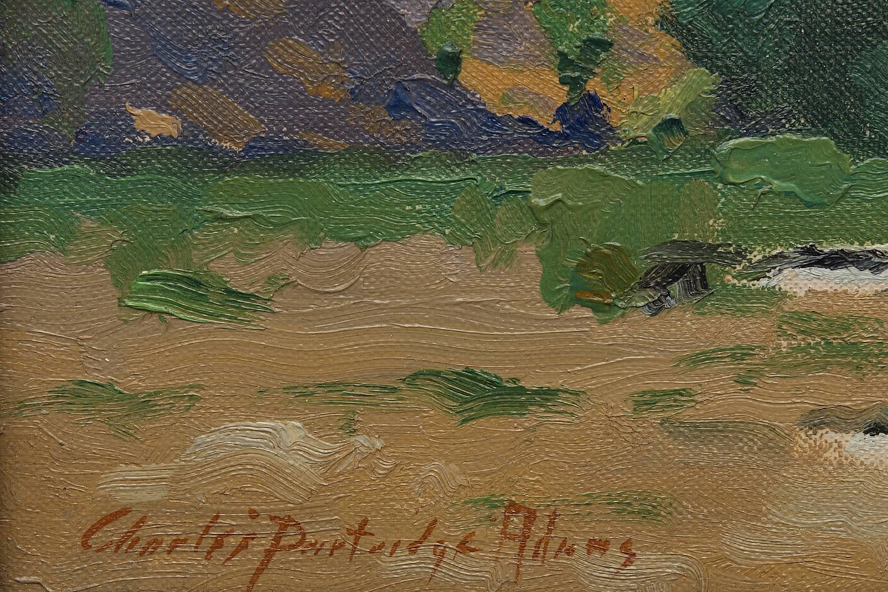Untitled (California landscape) - American Impressionist Painting by Charles Partridge Adams