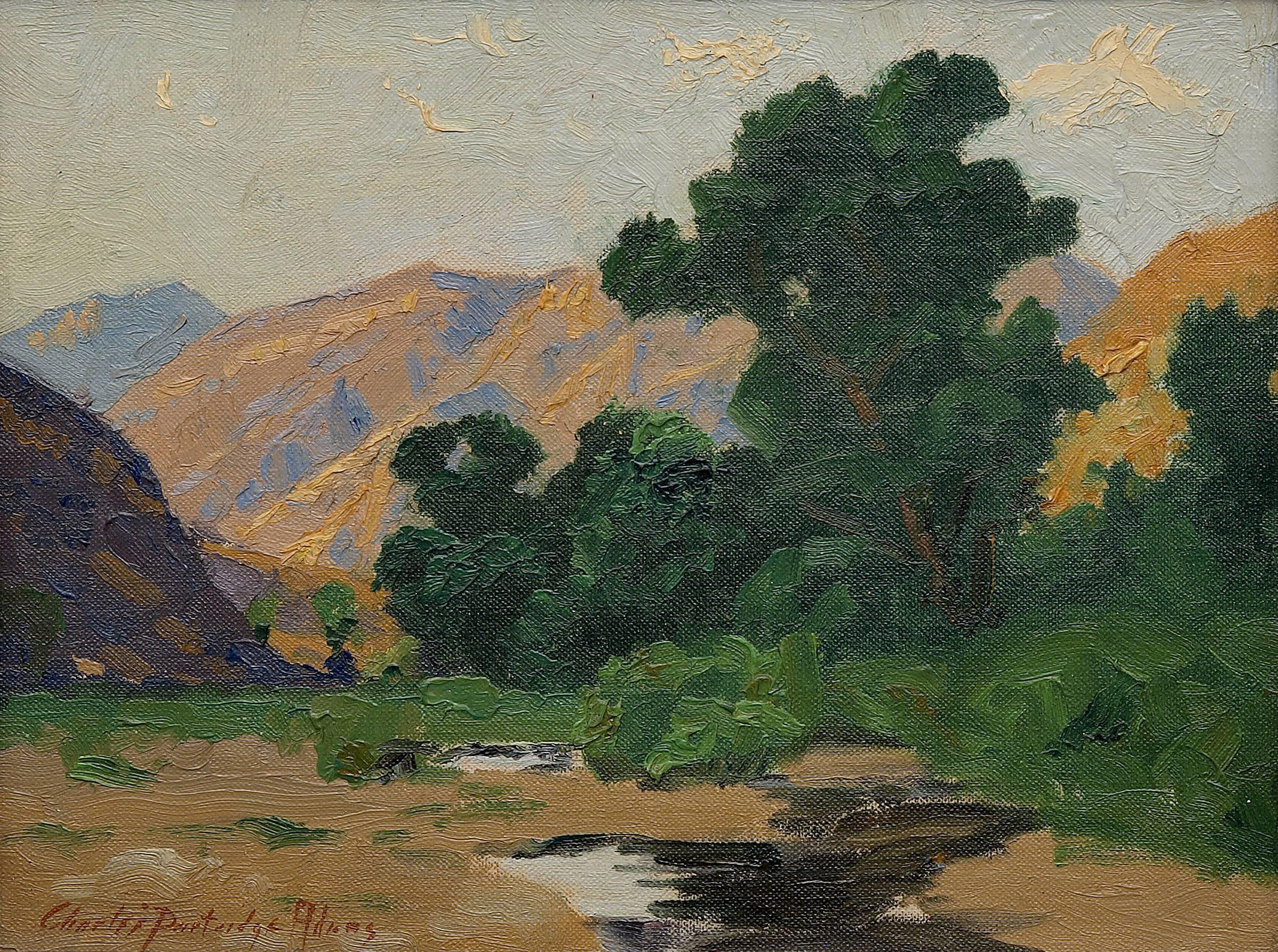 Untitled (California landscape) - Painting by Charles Partridge Adams