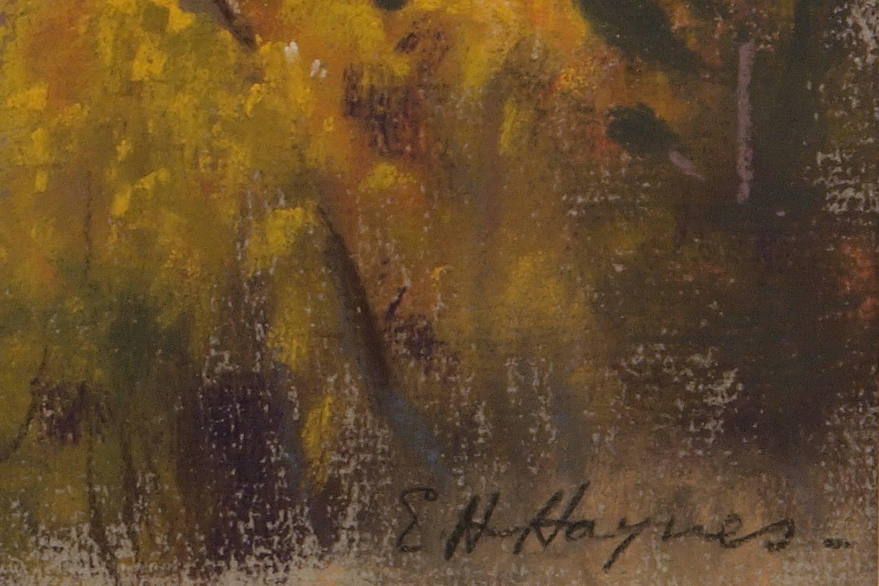 Untitled (Autumn in Colorado) - Brown Landscape Painting by Elsie Haddon Haynes