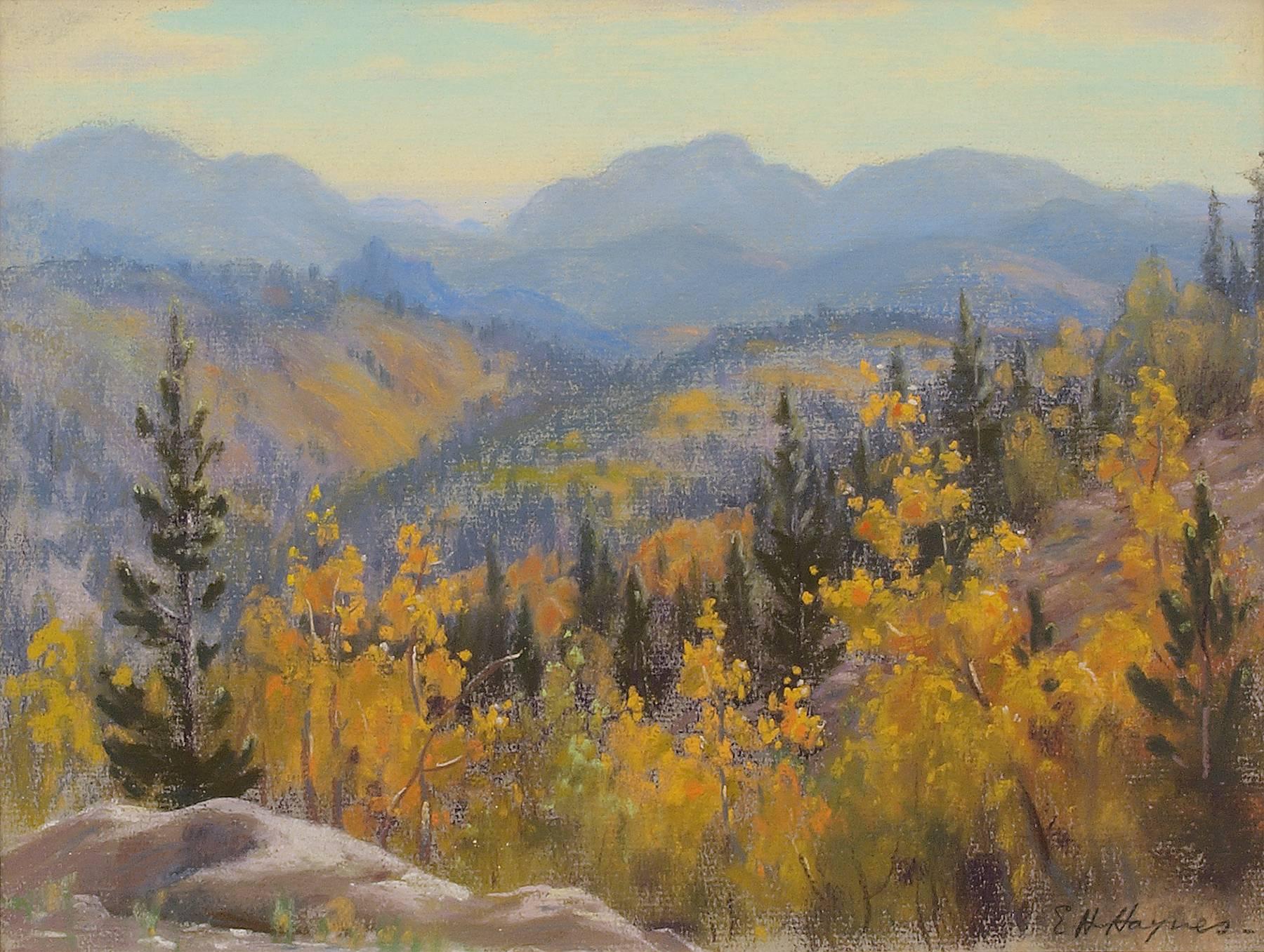 Untitled (Autumn in Colorado) - Painting by Elsie Haddon Haynes