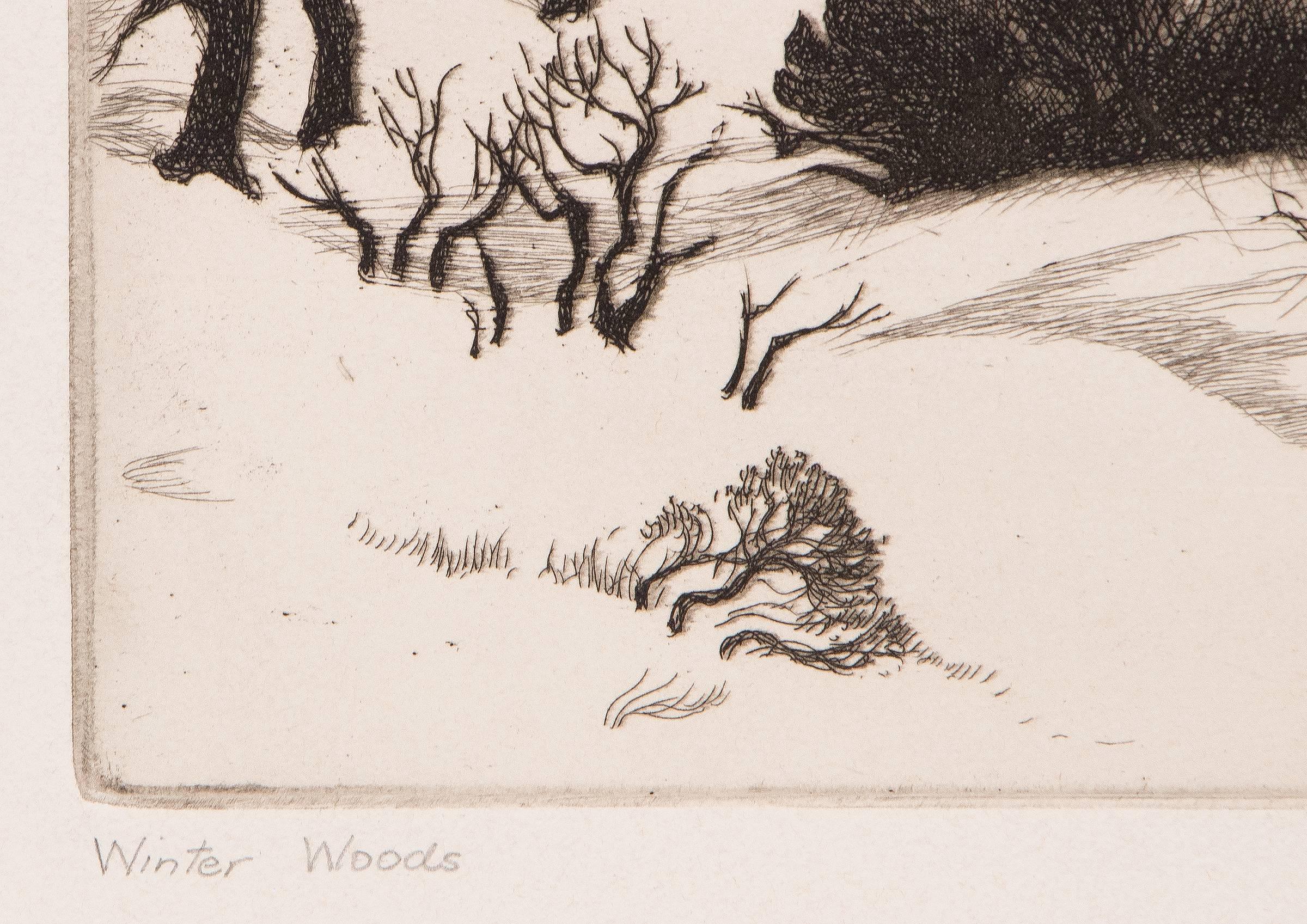 Winter Woods - Print by Gene Kloss