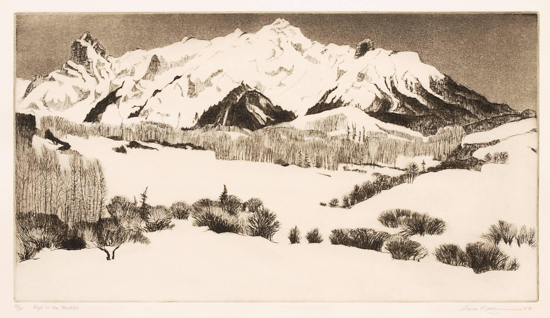 High in the Rockies - Print by Gene Kloss
